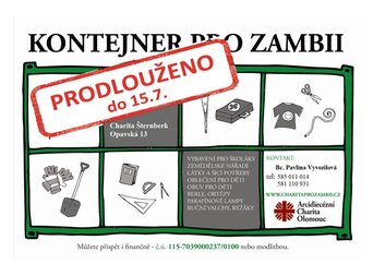 "Kontejner pro Zambii" - prodlouženo!!!