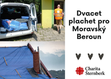 Krupobití v Moravském Berouně