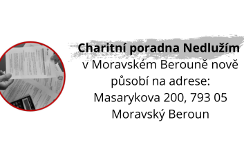 Charitní poradna Nedlužím na nové adrese
