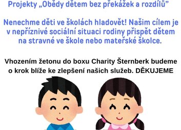 Podpořit jde i vhozením žetonu