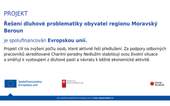 Projekt "Řešení dluhové problematiky obyvatel regionu Moravský Beroun"